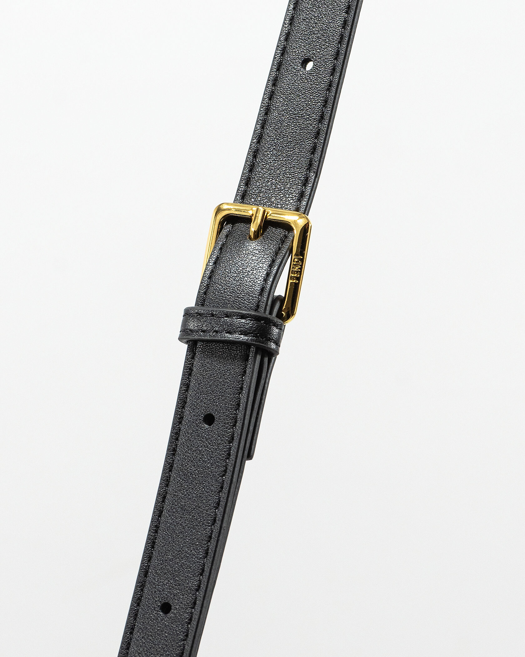 Fendi Black Leather Large Iconic Essentially Peekaboo Top Hand - 10