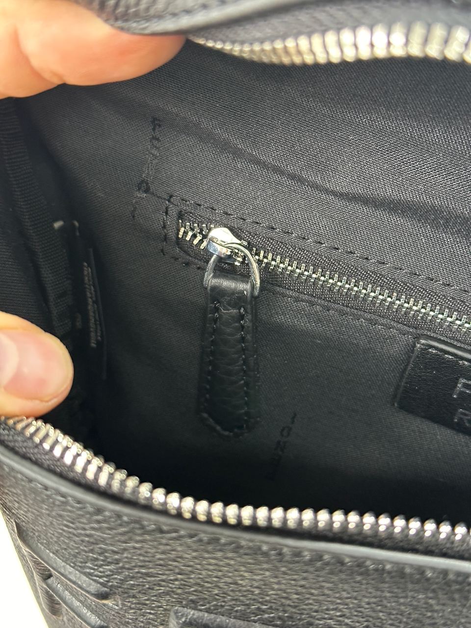 Fendi FF Zipped Belt Black Bag - 12