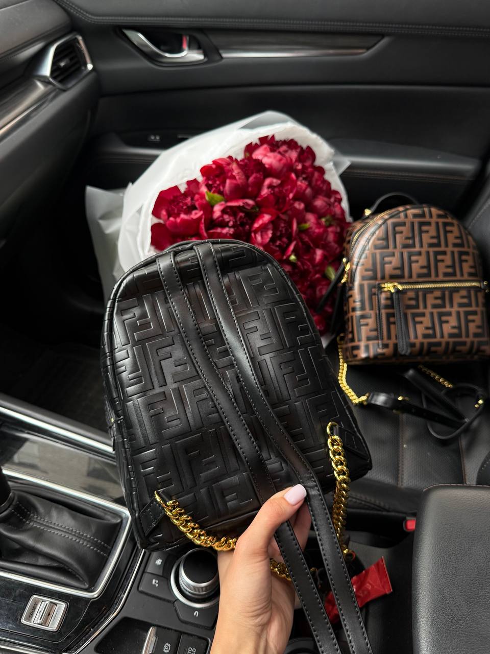 Fendi Nappa FF 1974 Embossed Mini Backpack - 3