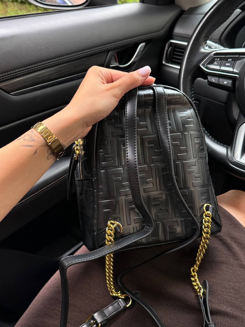 Fendi Nappa FF 1974 Embossed Mini Backpack - 4