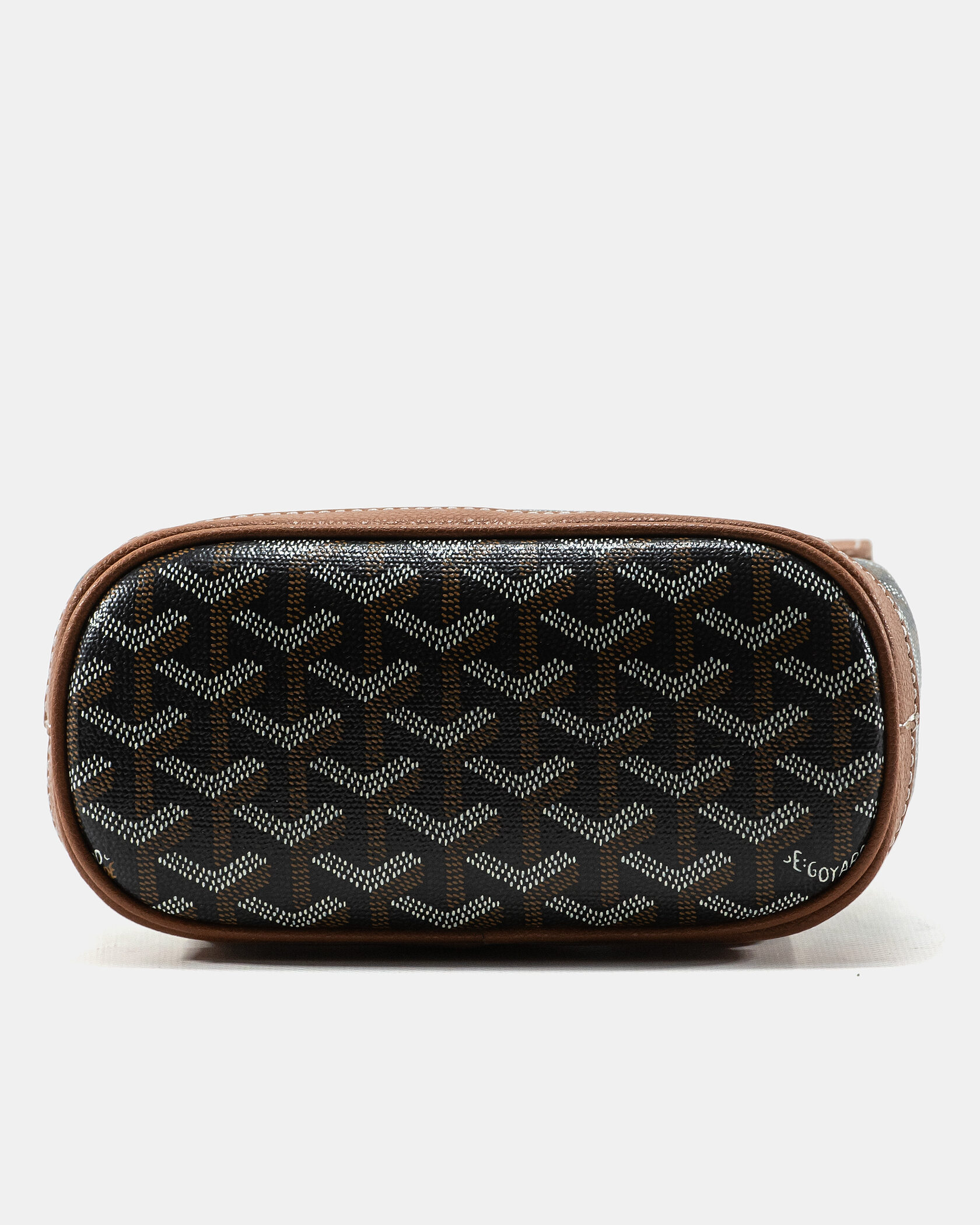 Goyard Saigon Mini Backpack in Black/Tan - 13