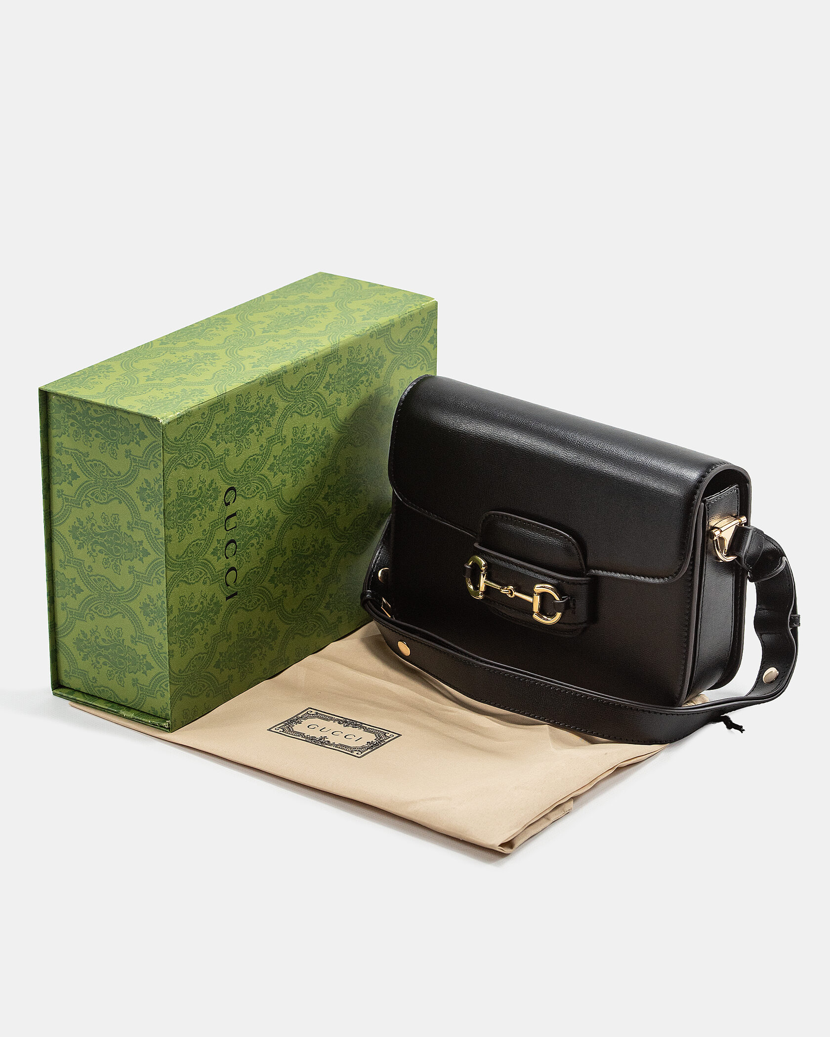 Gucci 1955 Horsebit Small Shoulder Bag in Black - 2