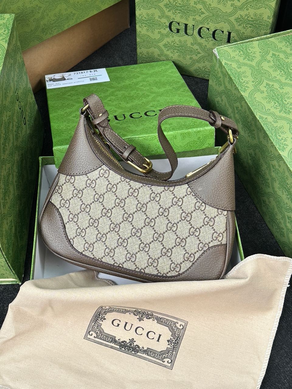 Gucci Aphrodite Small Shoulder Bag Grey - 11