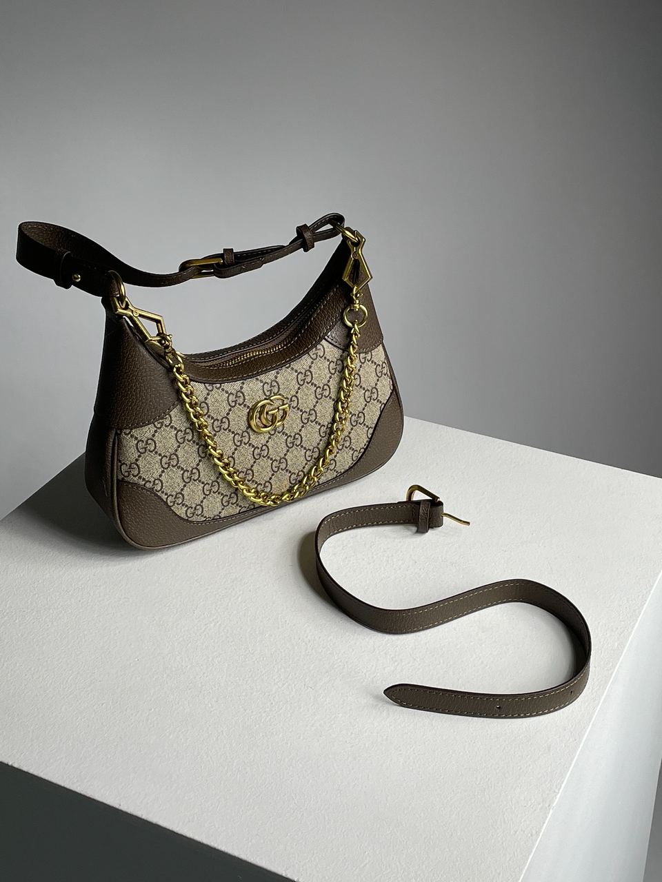 Gucci Aphrodite Small Shoulder Bag Grey - 3