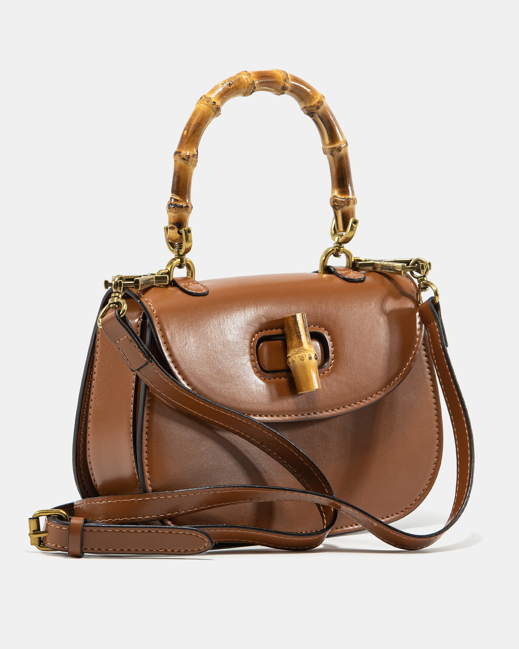 Gucci Bamboo Small Top Handle Bag in Brown Leather - 6