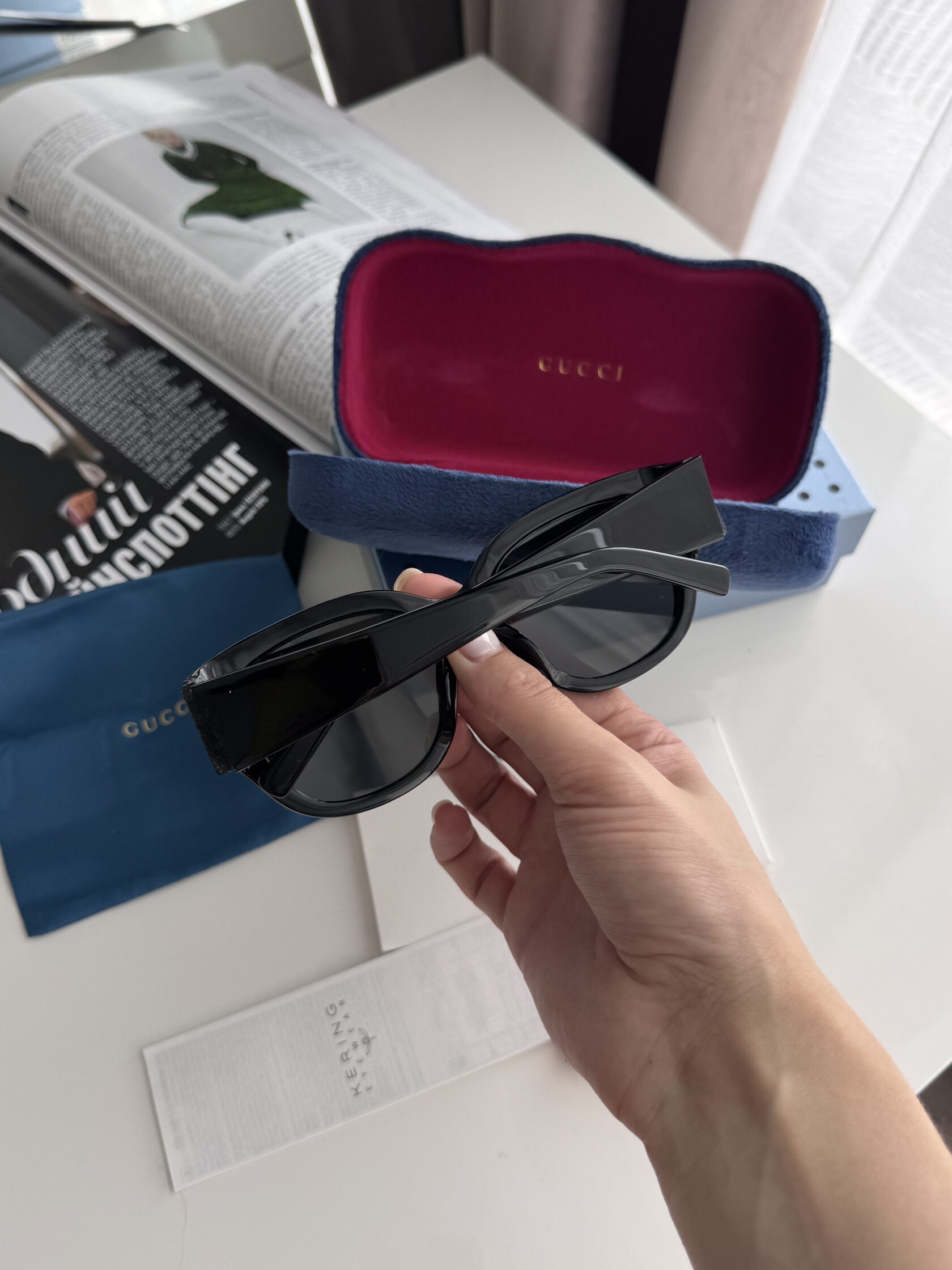 Gucci Black/Gold GG1599SA 001 - 11