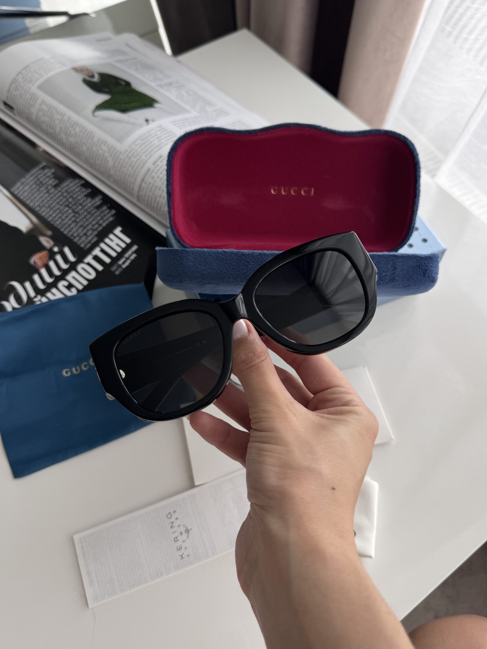 Gucci Black/Gold GG1599SA 001 - 4