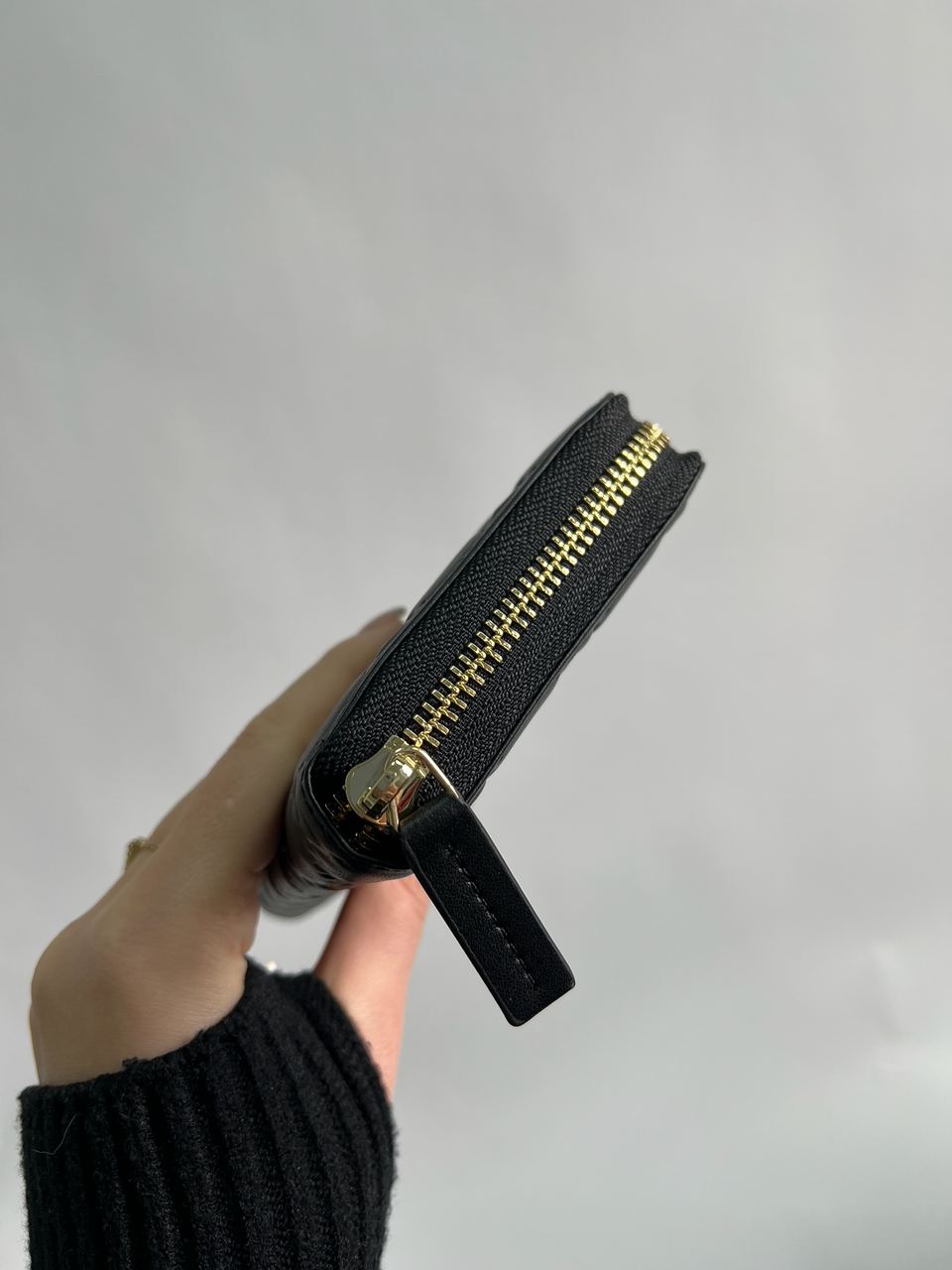 Gucci Black Guccissima Zip-Around Wallet - 11