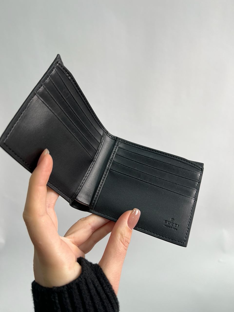 Gucci Black Signature Coin Wallet - 12
