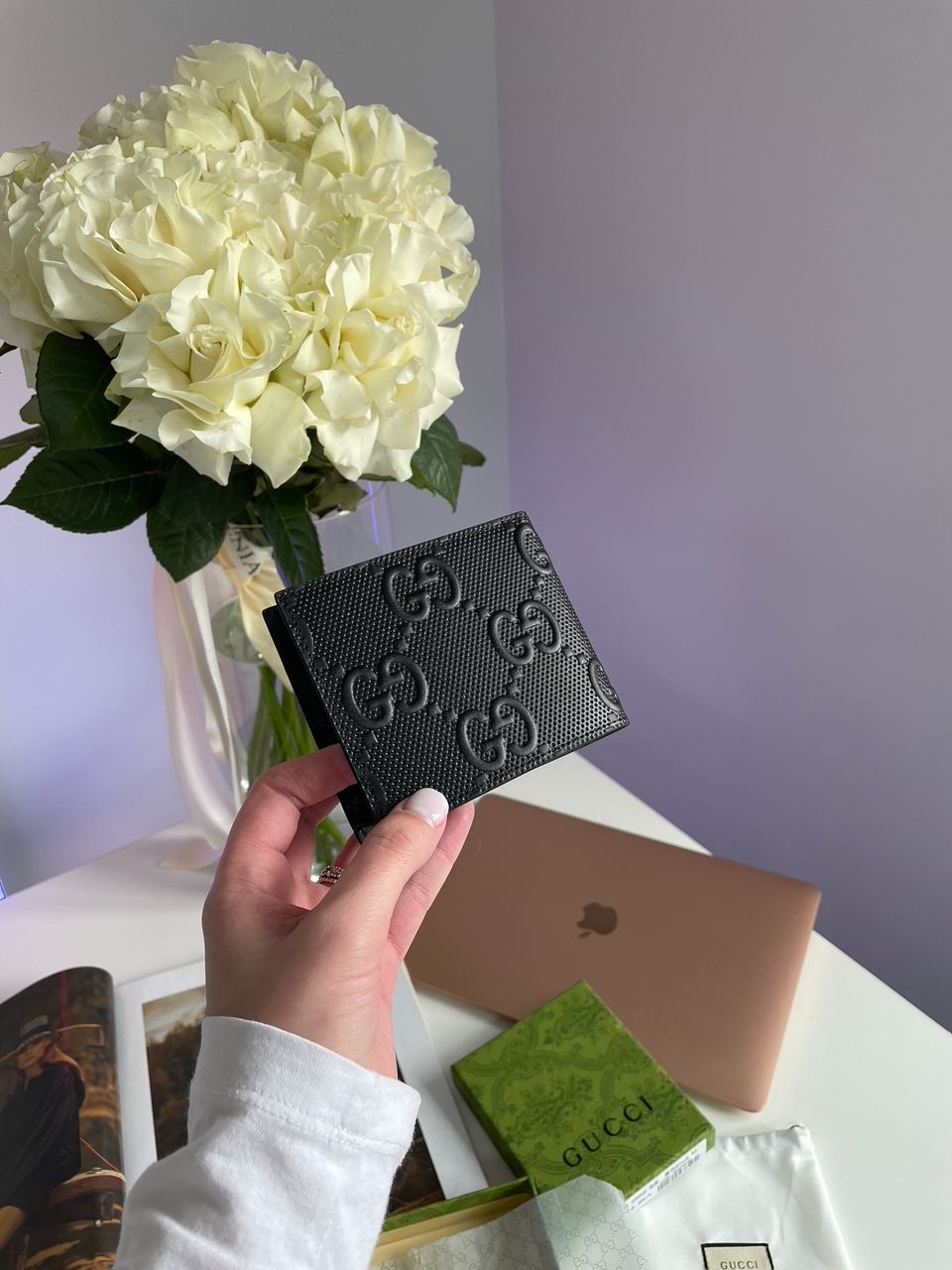 Gucci Black Signature Coin Wallet - 3