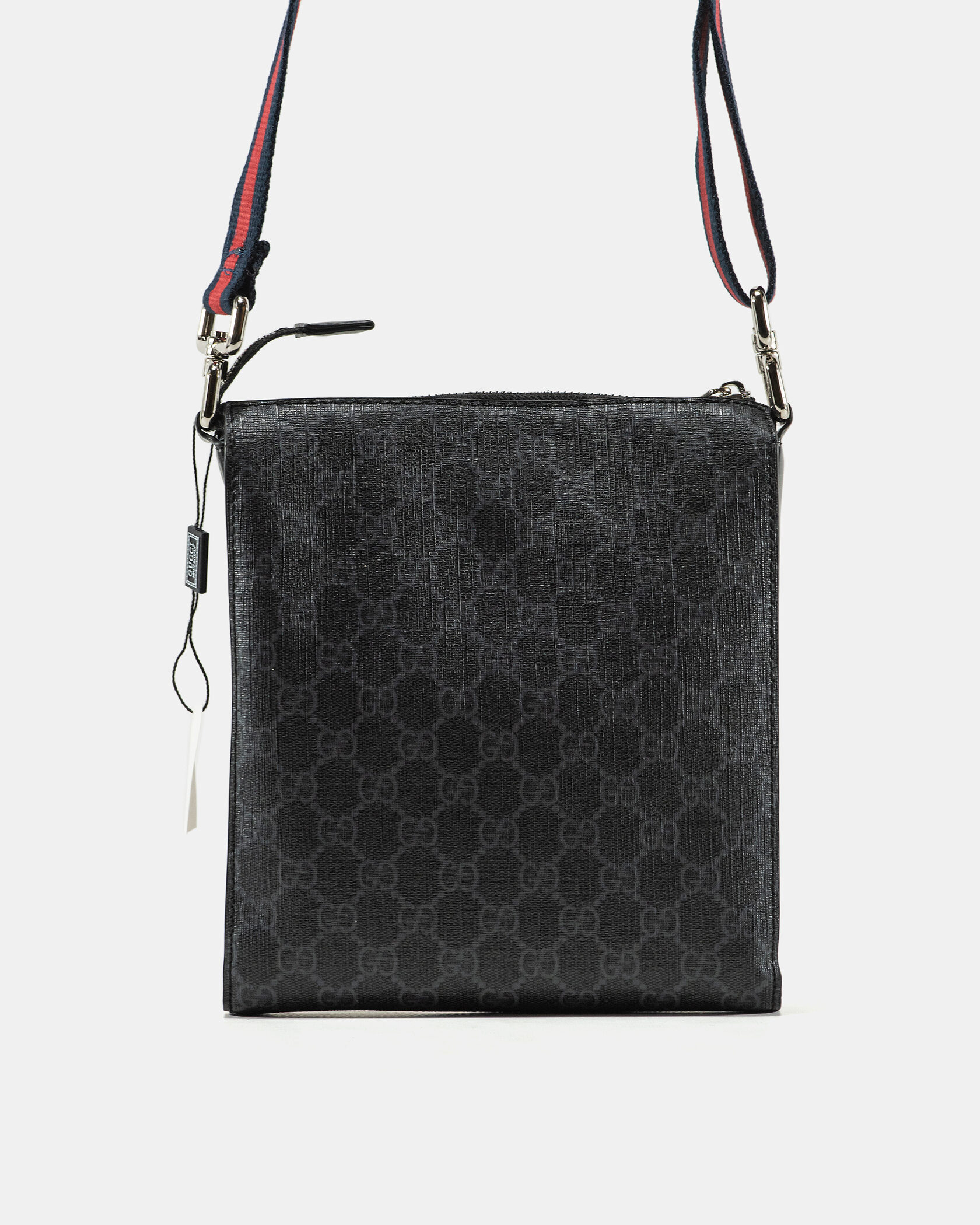 Gucci Courrier Small Messenger Bag in Black GG Supreme Canvas - 7