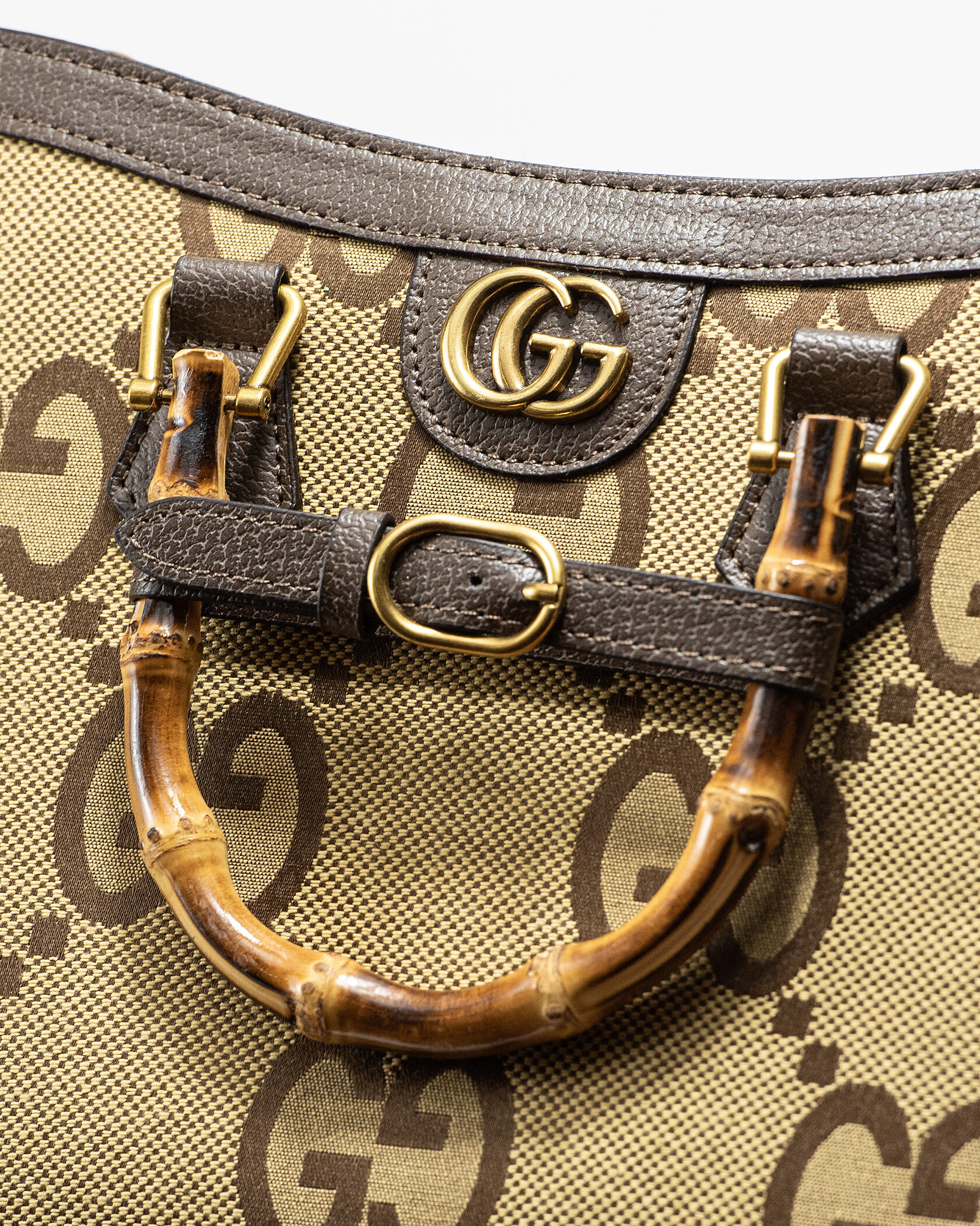 Gucci Diana Jumbo GG Medium Tote Bag Beige Gold - 7