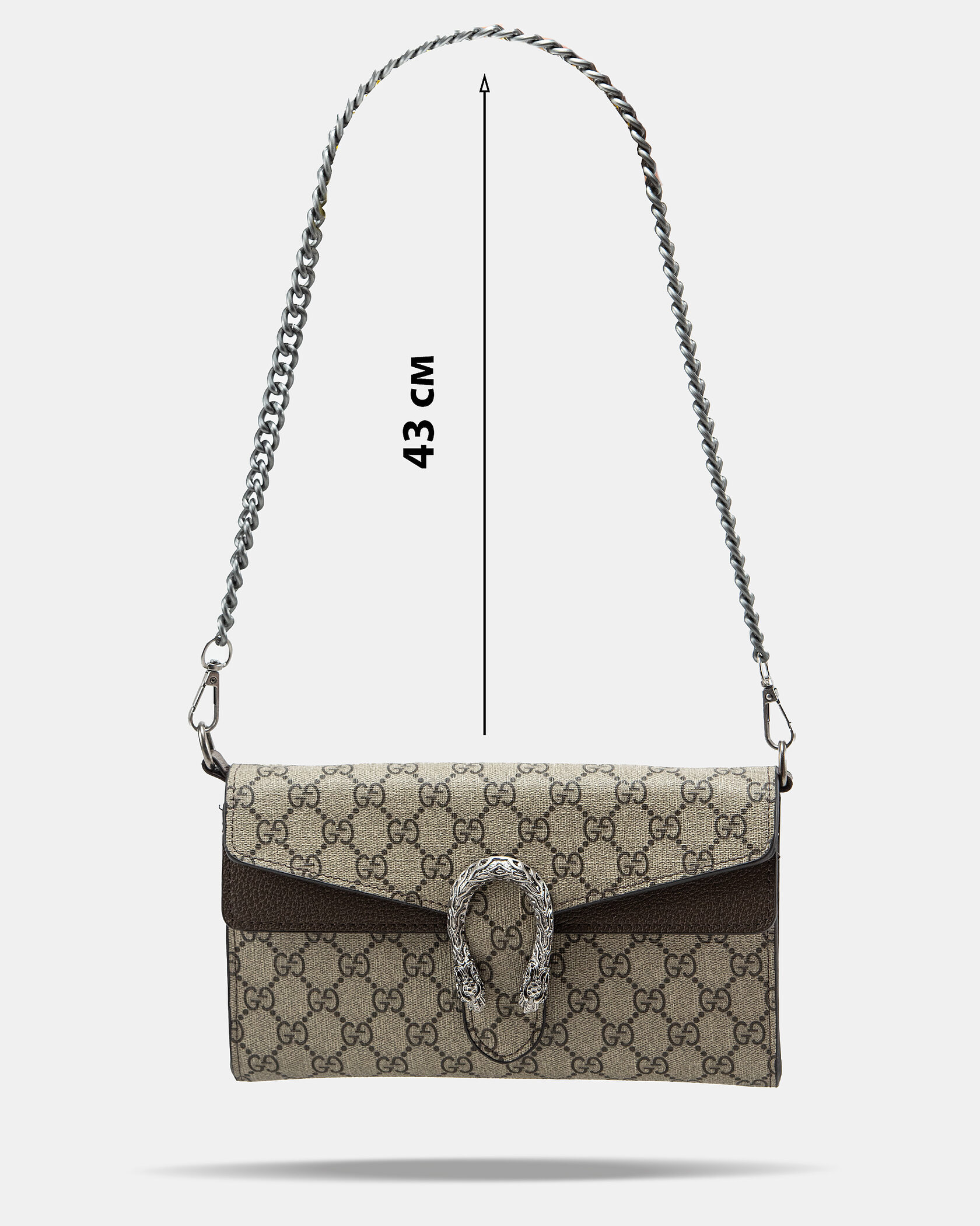 Gucci Dionysus Small Shoulder Bag in GG Supreme Canvas Beige/Black - 4