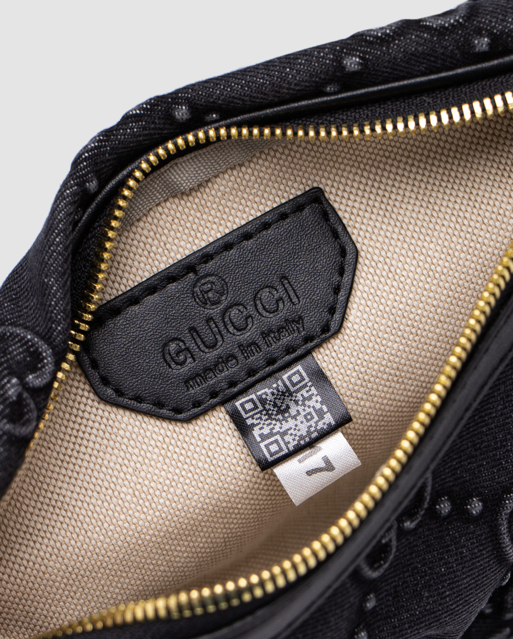 Gucci GG Denim Belt Bag Black - 11