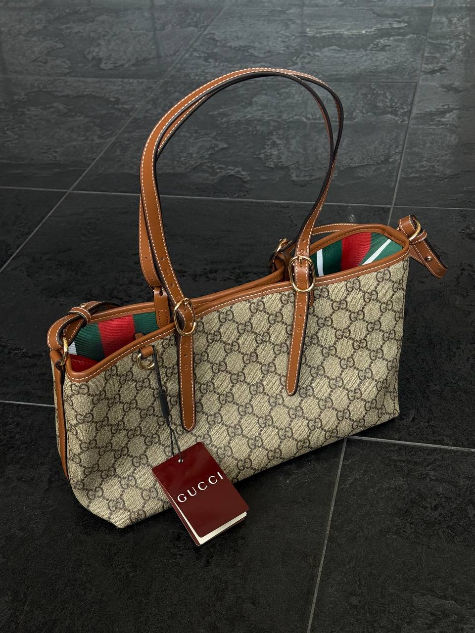Gucci GG Emblem Medium Tote Bag