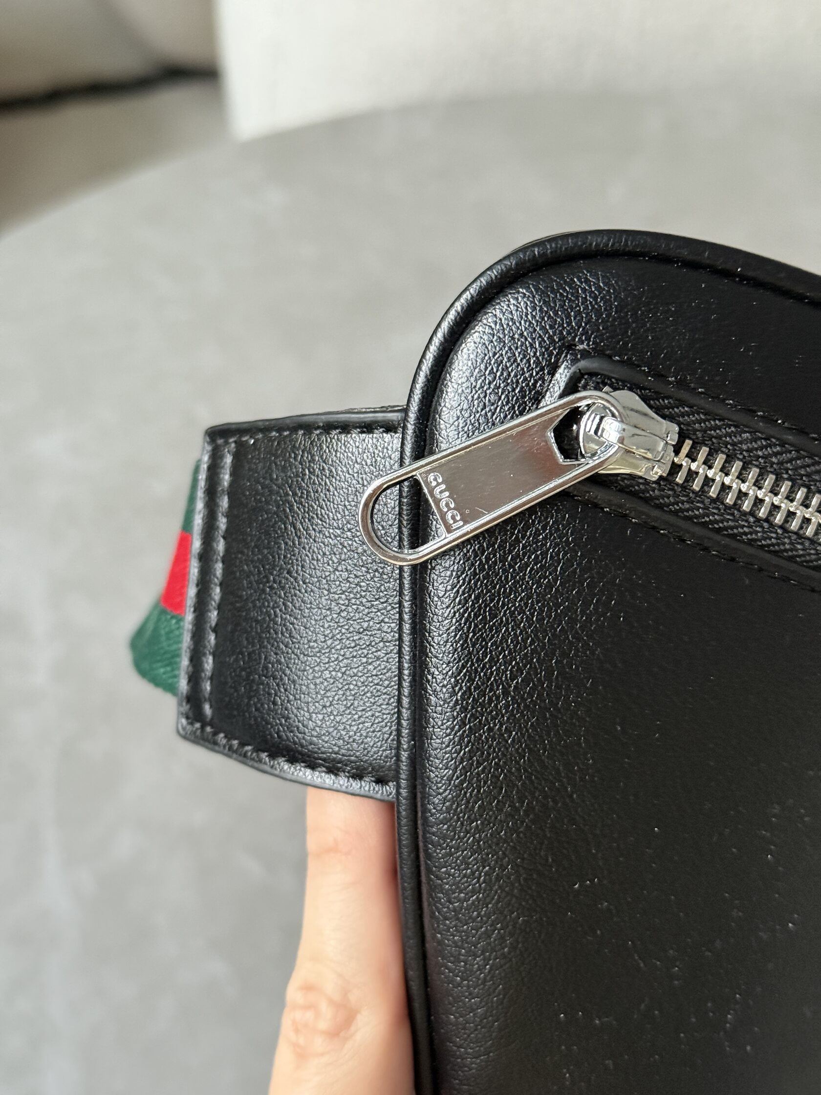 Gucci GG Leather Belt Bag Black - 13