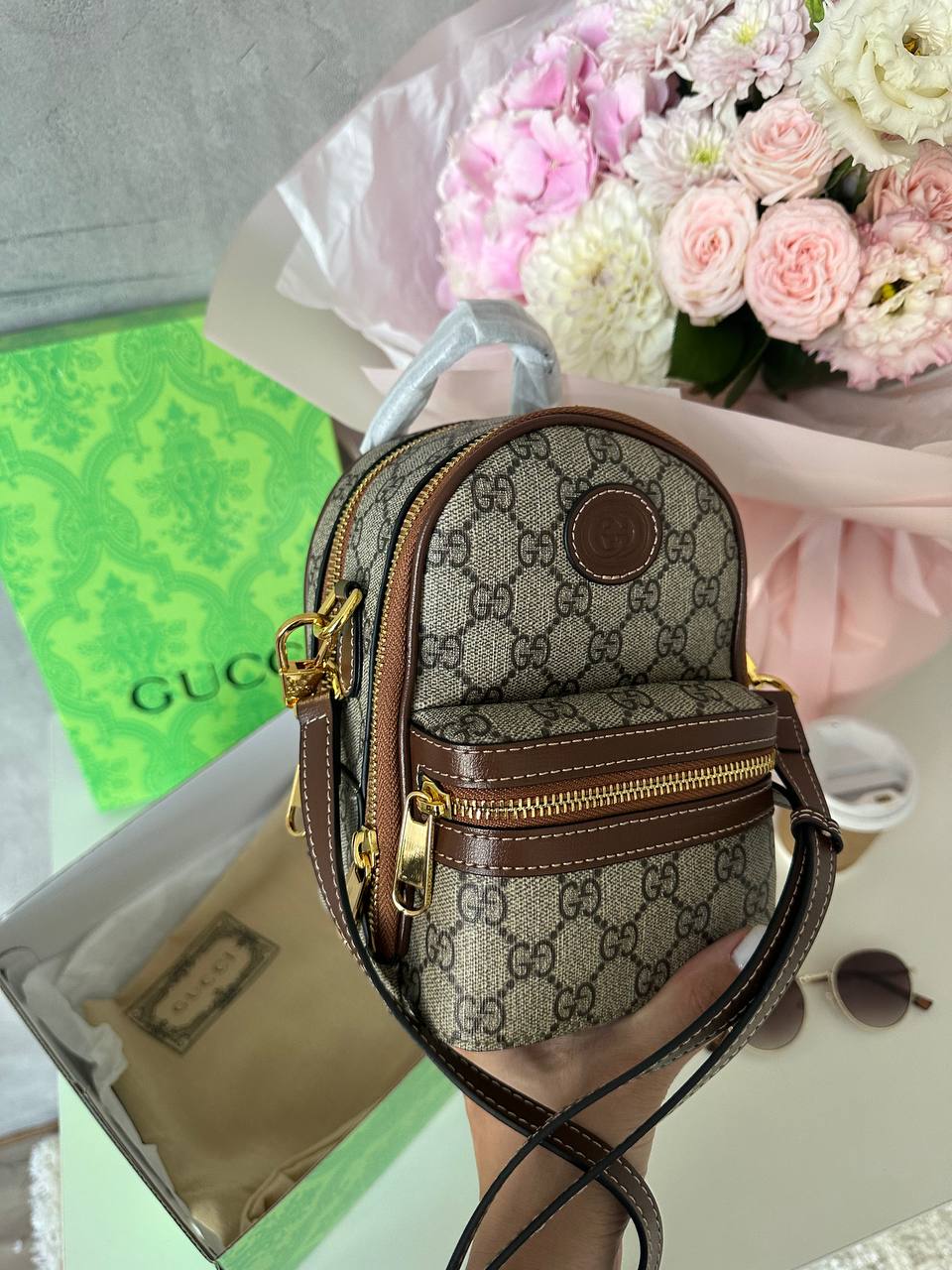 Gucci GG Supreme Interlocking G Multifunction Bag Shoulder Bag K-241017-04 - 3
