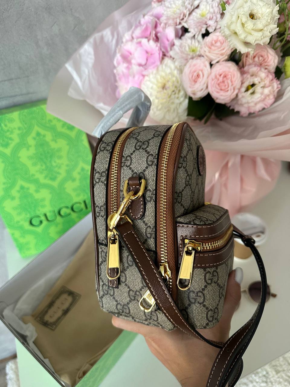 Gucci GG Supreme Interlocking G Multifunction Bag Shoulder Bag K-241017-04 - 4