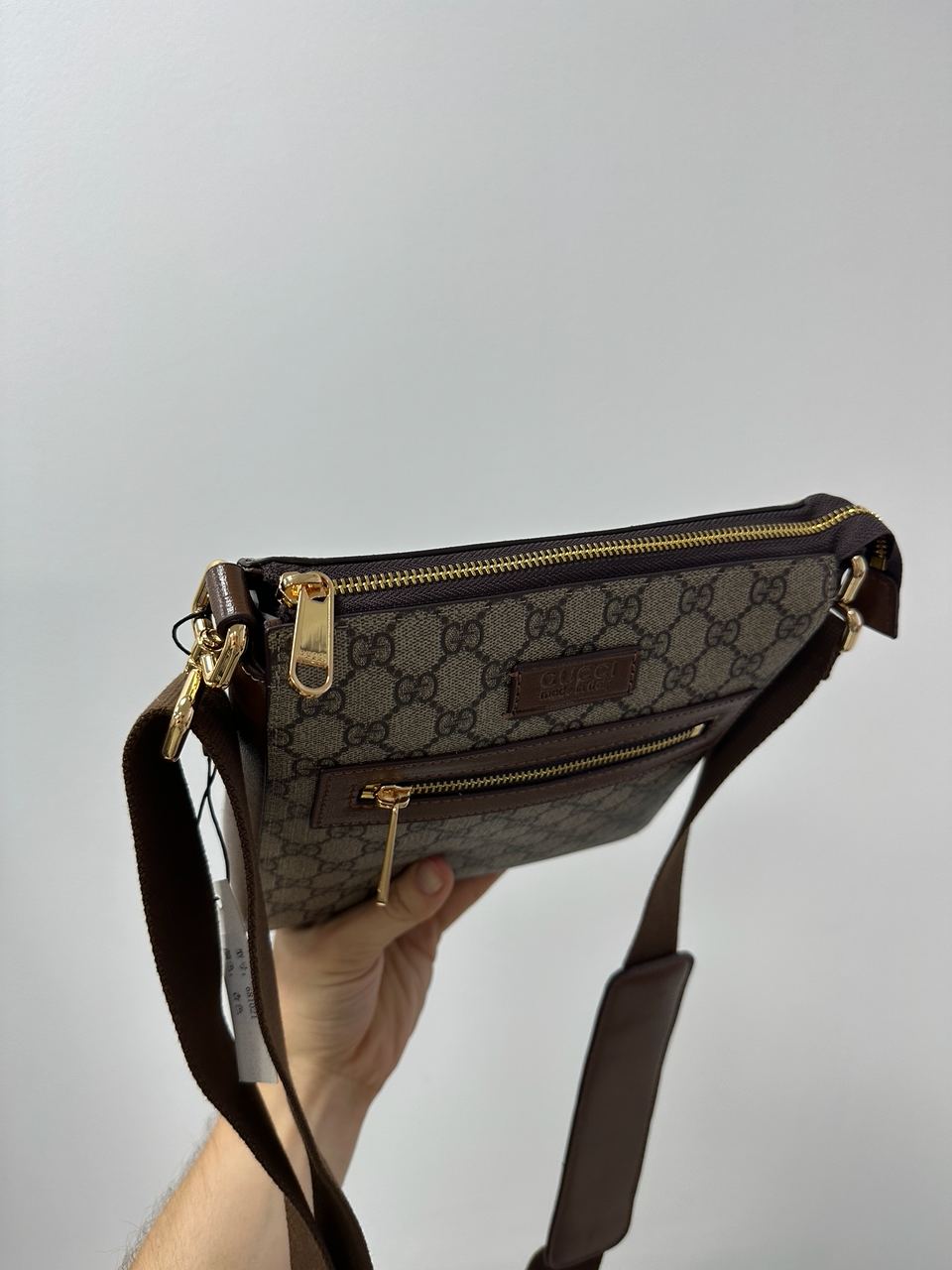 Gucci GG Supreme Shoulder Bag Brown - 10