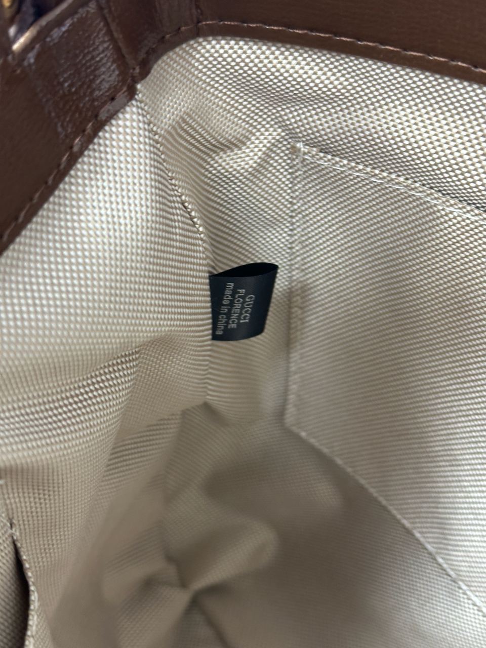 Gucci GG Supreme Shoulder Bag Brown - 14