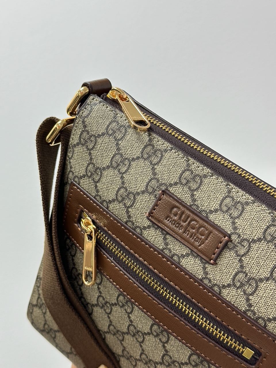Gucci GG Supreme Shoulder Bag Brown - 8