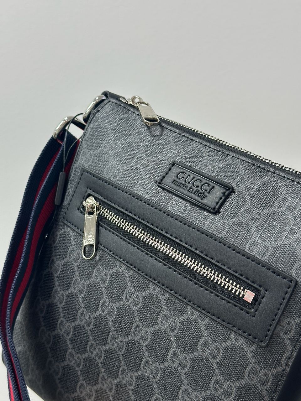 Gucci GG Supreme Shoulder Bag Grey - 6