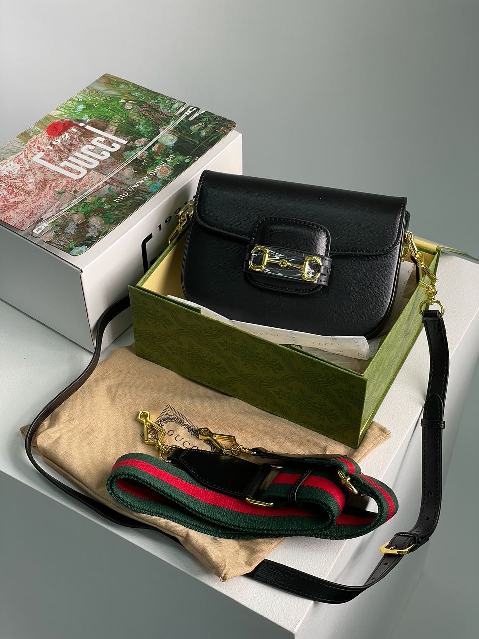Gucci Horsebit 1955 Mini Bag Black - 2