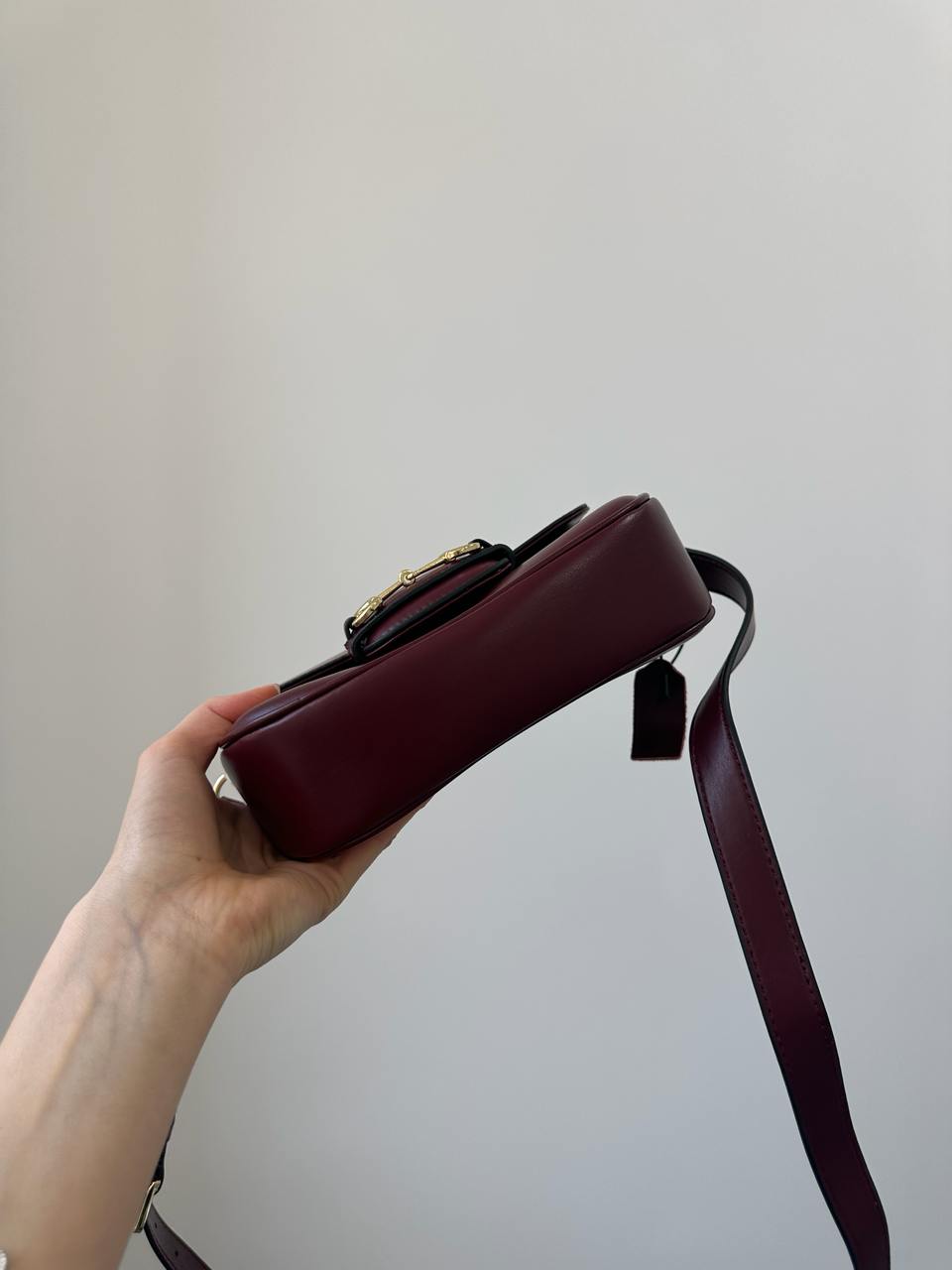 Gucci Horsebit 1955 Mini Bag Burgundy Soft - 10