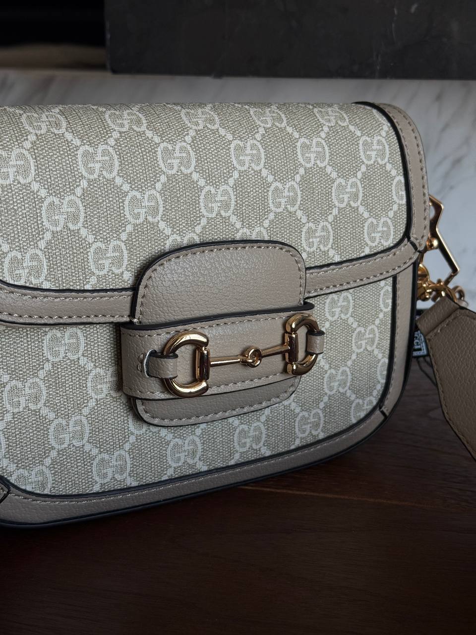 Gucci Horsebit 1955 Mini Bag Light Grey Soft - 4