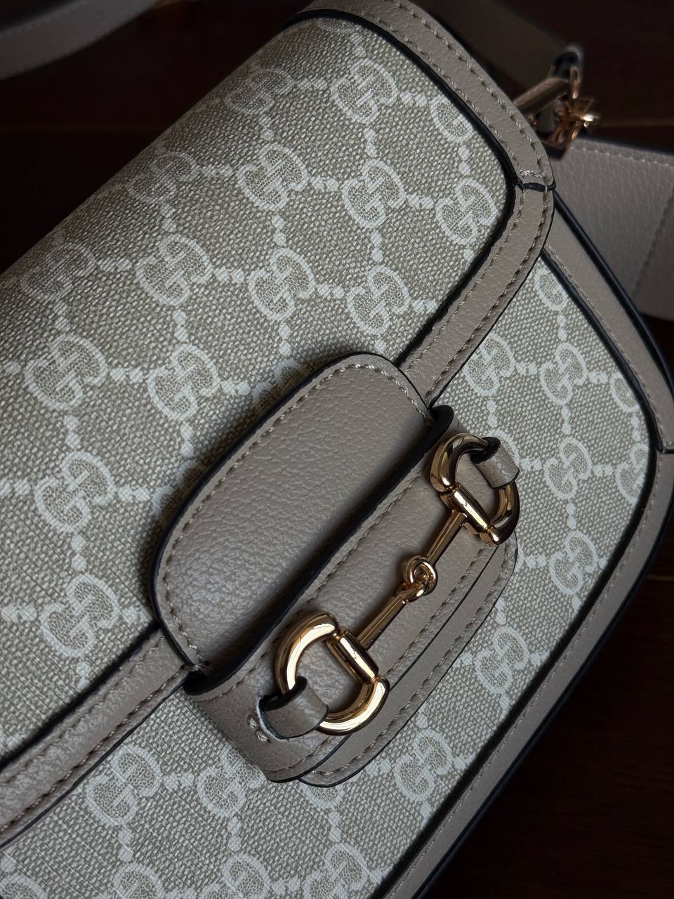 Gucci Horsebit 1955 Mini Bag Light Grey Soft - 8