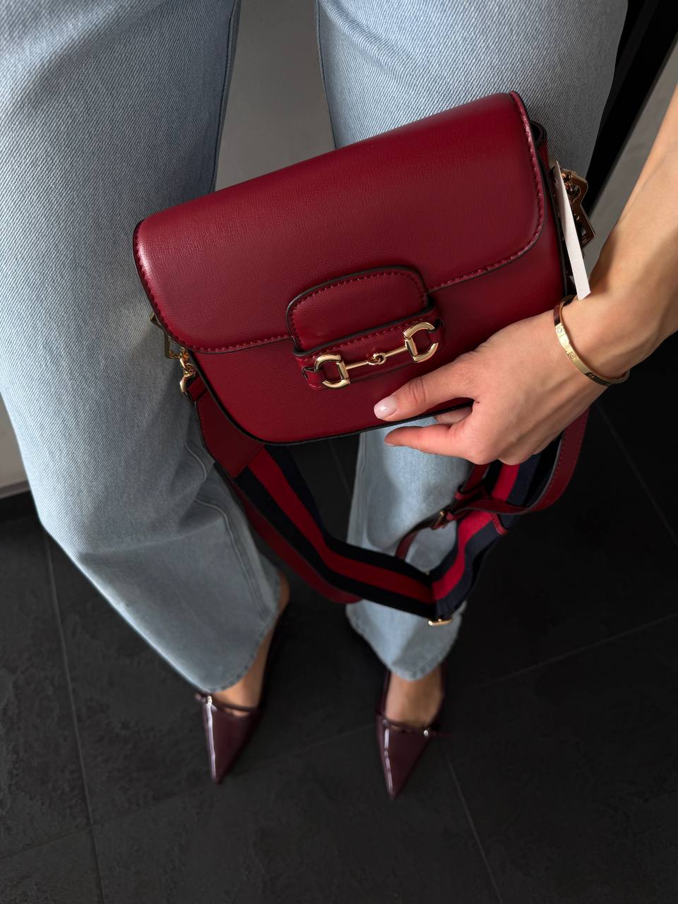 Gucci Horsebit 1955 Mini Bag Red Soft - 2