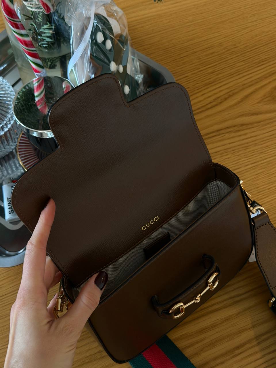 Gucci Horsebit 1955 Mini Bag Total Brown Soft - 8