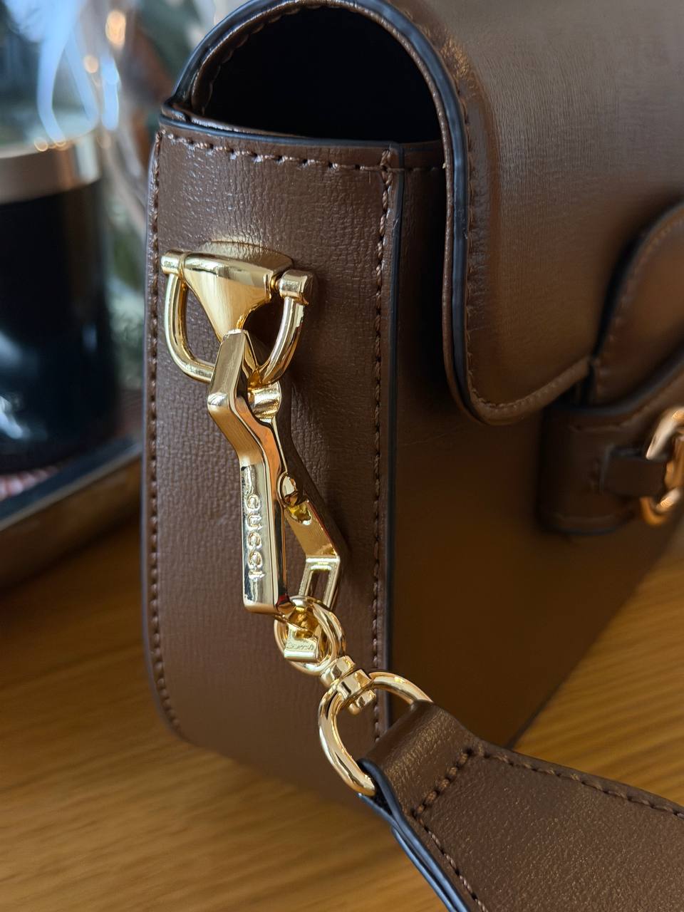 Gucci Horsebit 1955 Mini Bag Total Brown Soft - 9