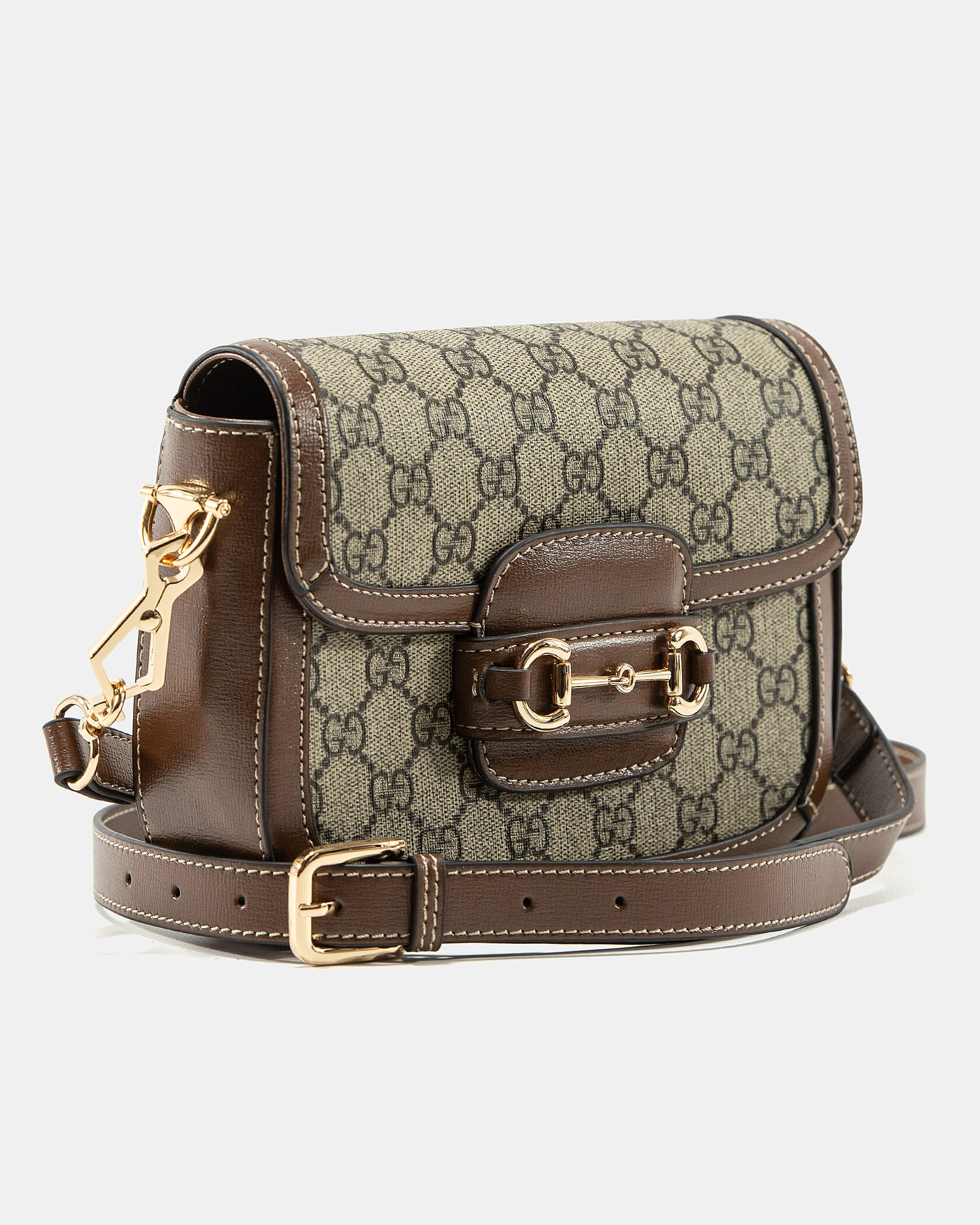 Gucci Horsebit 1955 Shoulder Bag Grey/Brown - 7