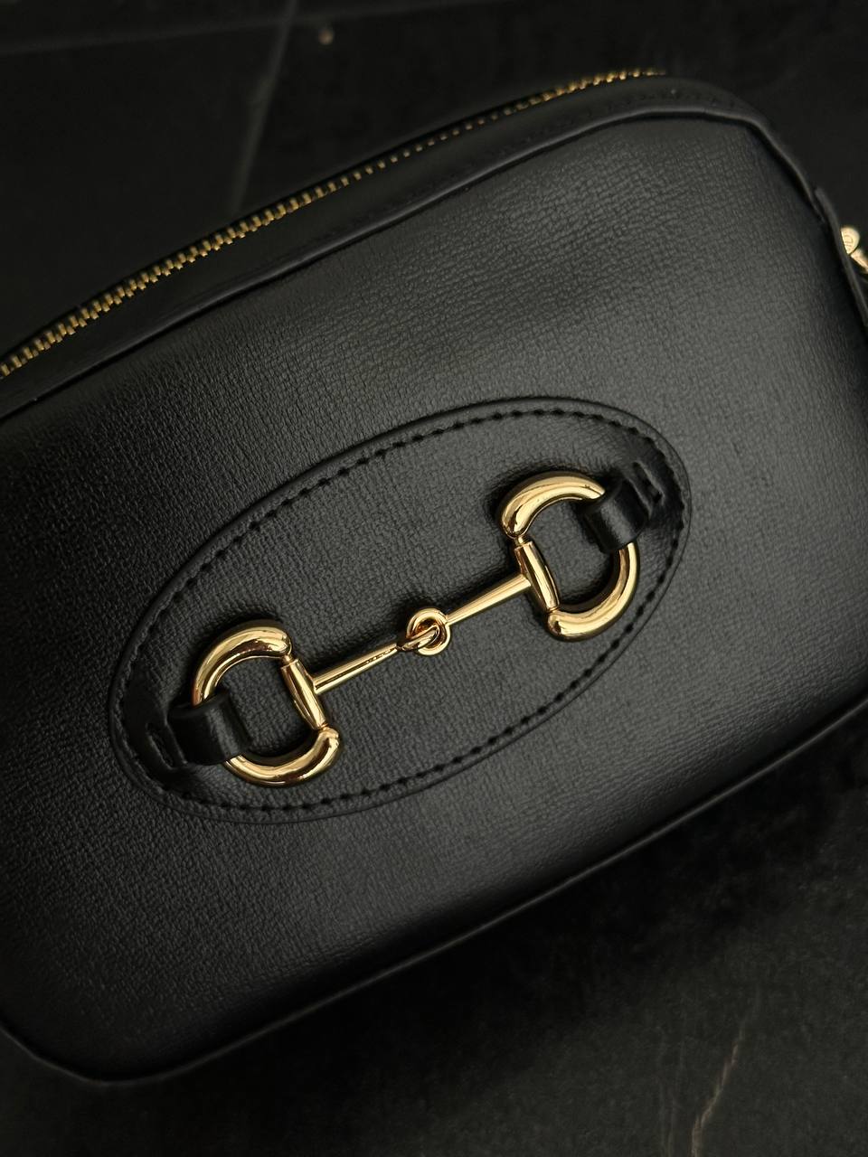 Gucci Horsebit 1955 Small Shoulder Bag Black - 5