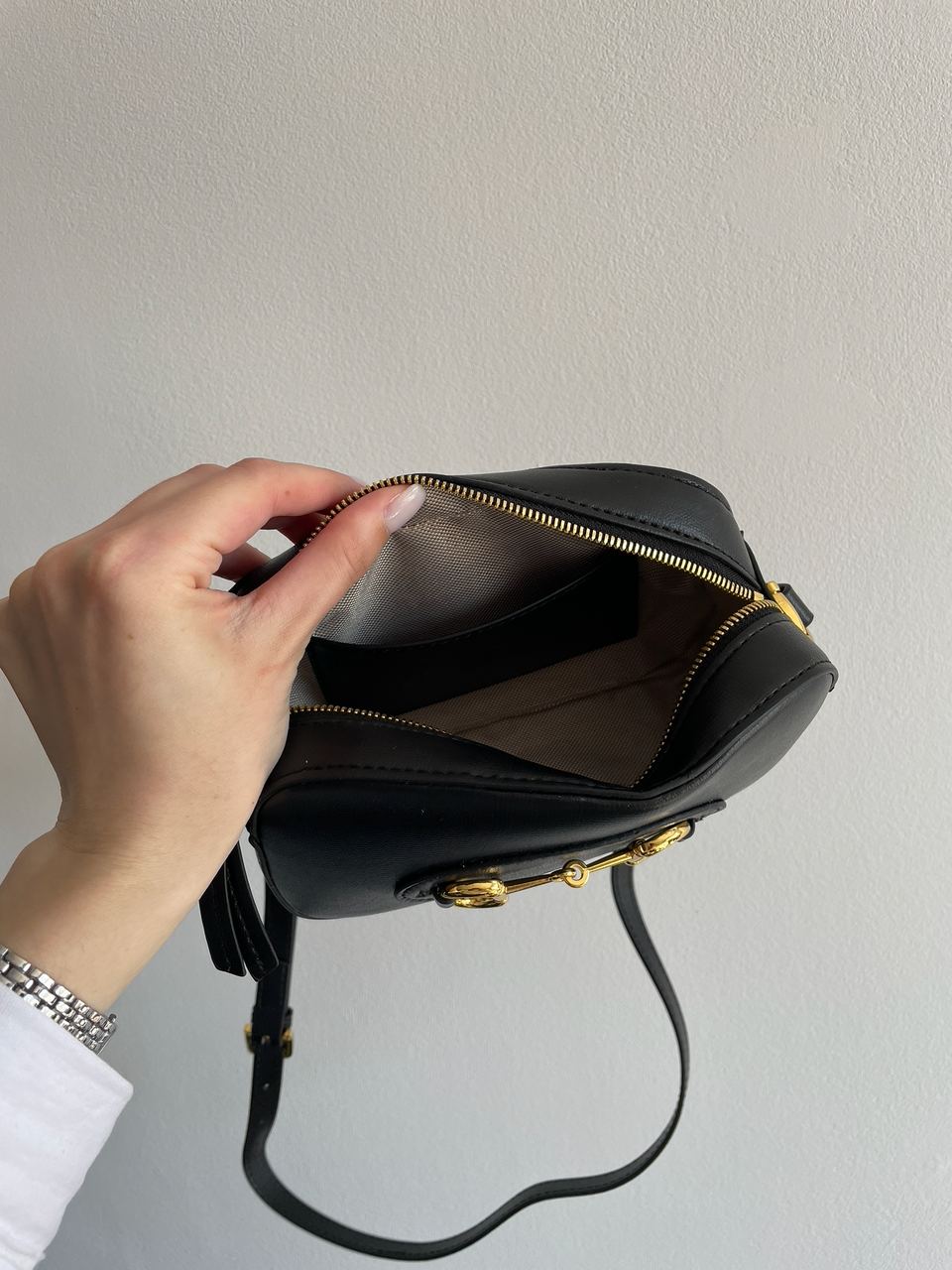 Gucci Horsebit 1955 Small Shoulder Bag Black - 23