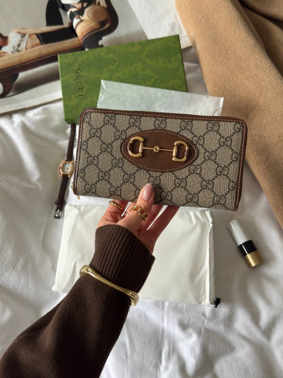 Gucci Horsebit 1955 Zip Around Wallet - 3