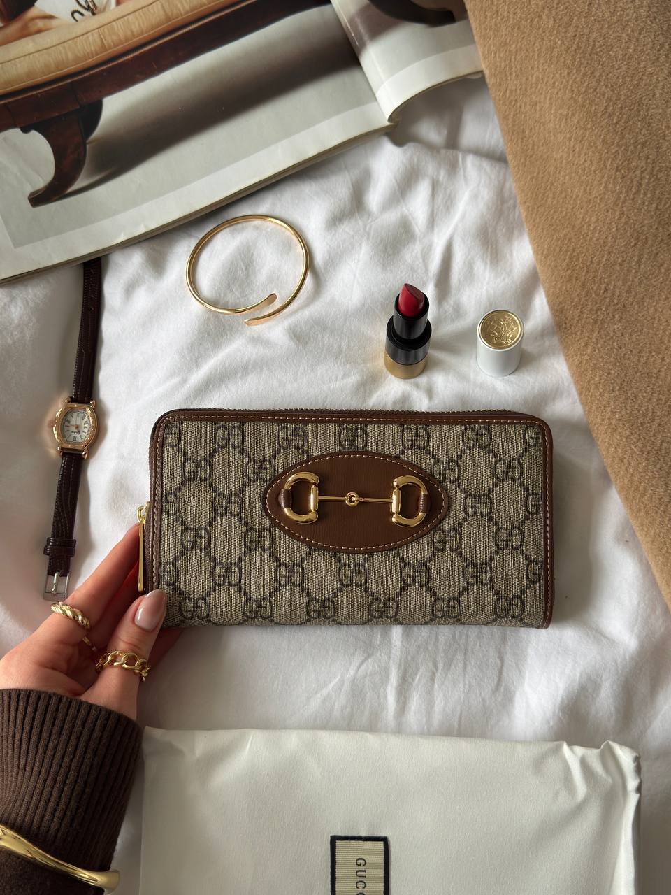 Gucci Horsebit 1955 Zip Around Wallet - 5