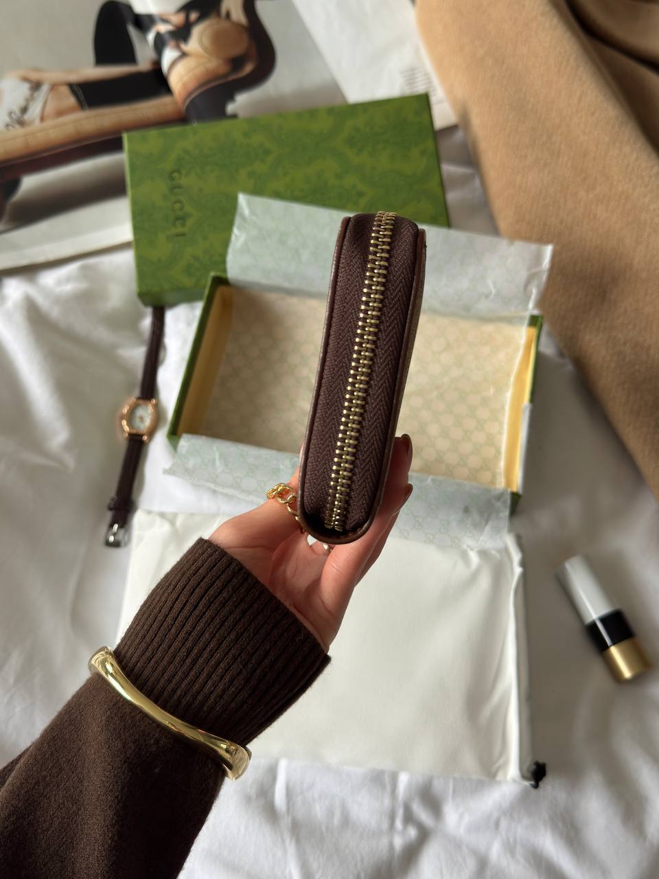 Gucci Horsebit 1955 Zip Around Wallet - 7