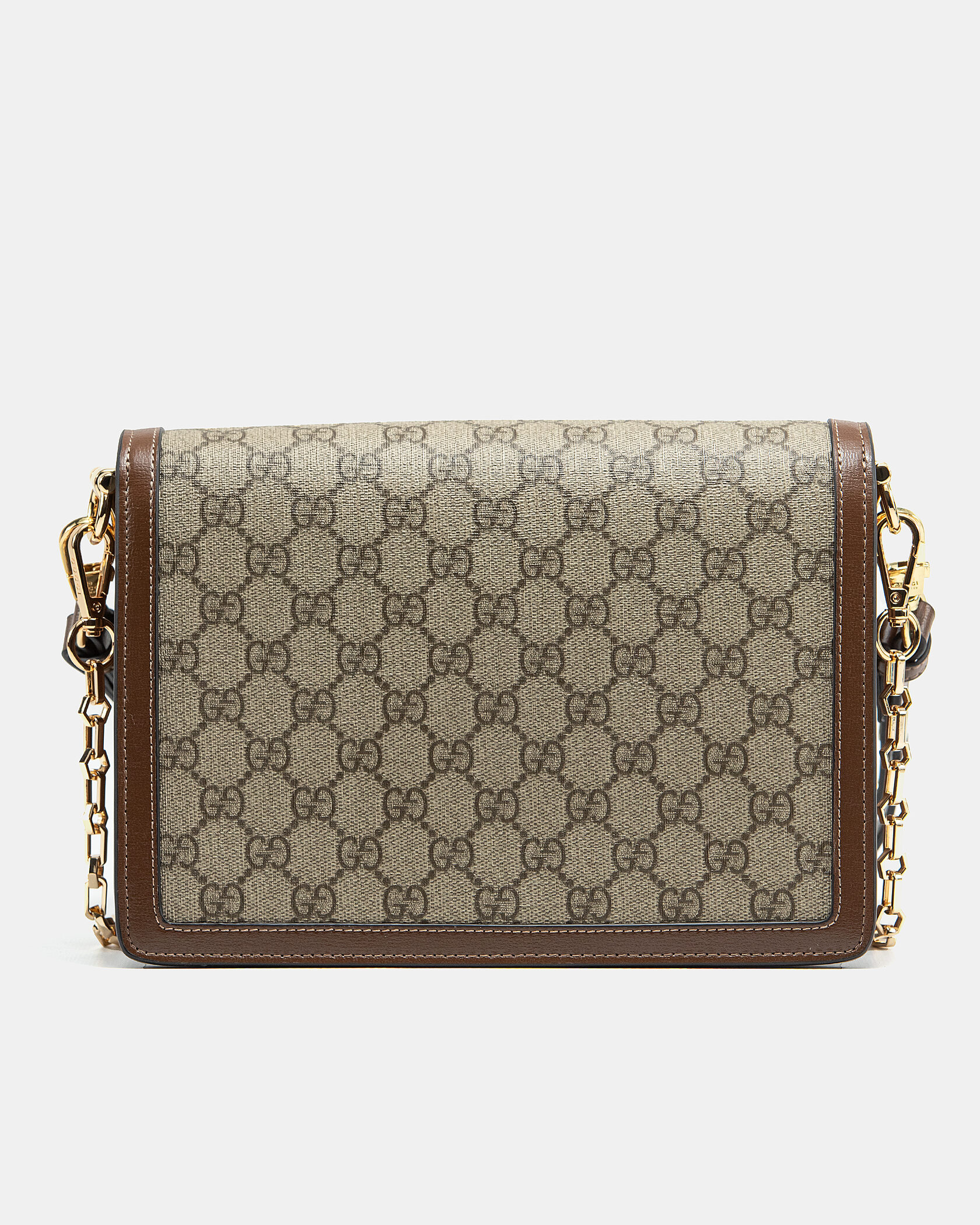 Gucci Interlocking GG Small Shoulder Bag in GG Supreme Canvas Beige/Brown - 6