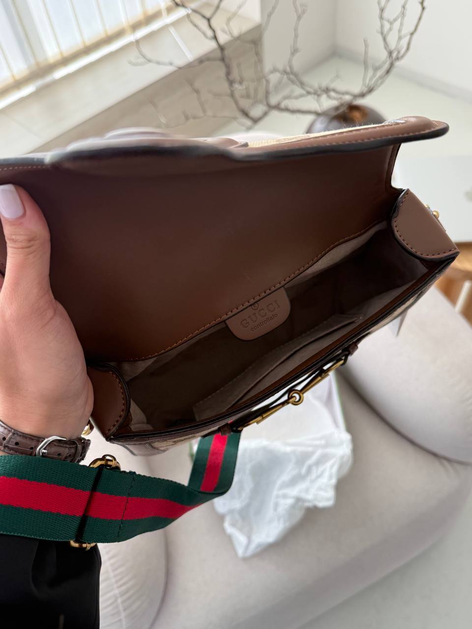 Gucci Lady Web GG Canvas Shoulder Bag - 10