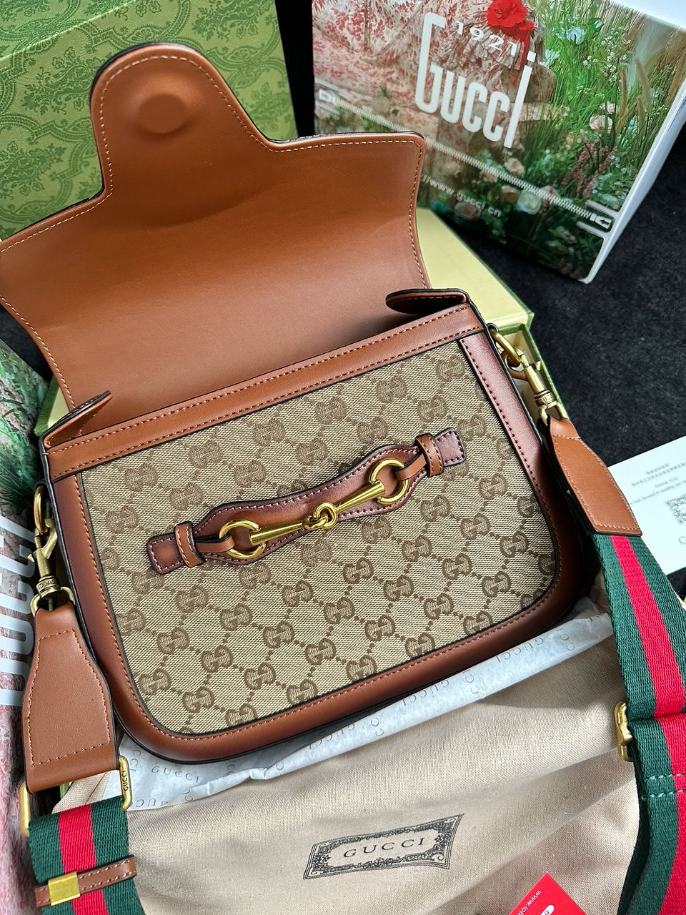 Gucci Lady Web GG Canvas Shoulder Bag - 22