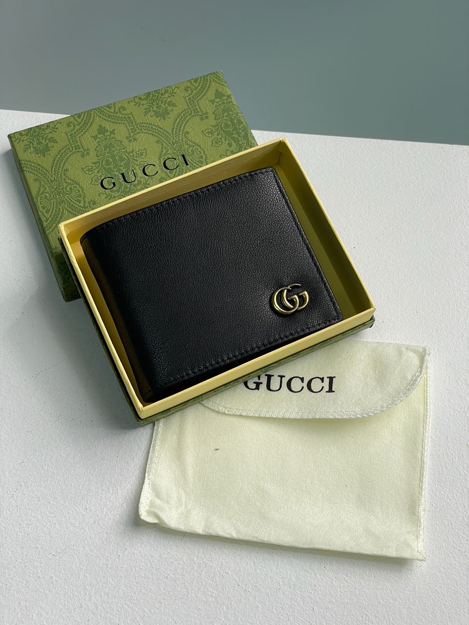 Gucci Leather GG Marmont Coin Wallet Black - 2