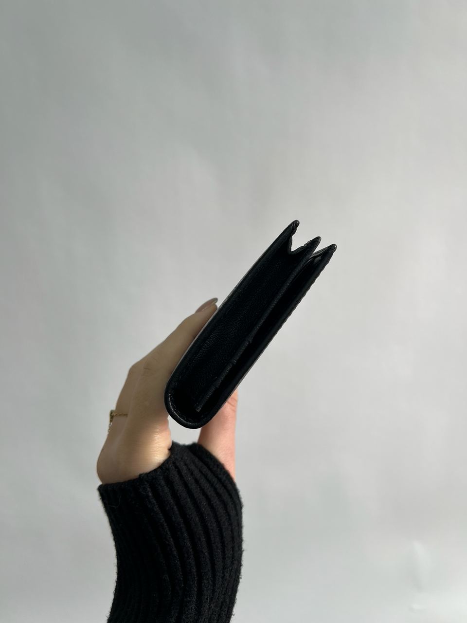 Gucci Marmont G Black Leather Bifold Long Wallet Purse - 10