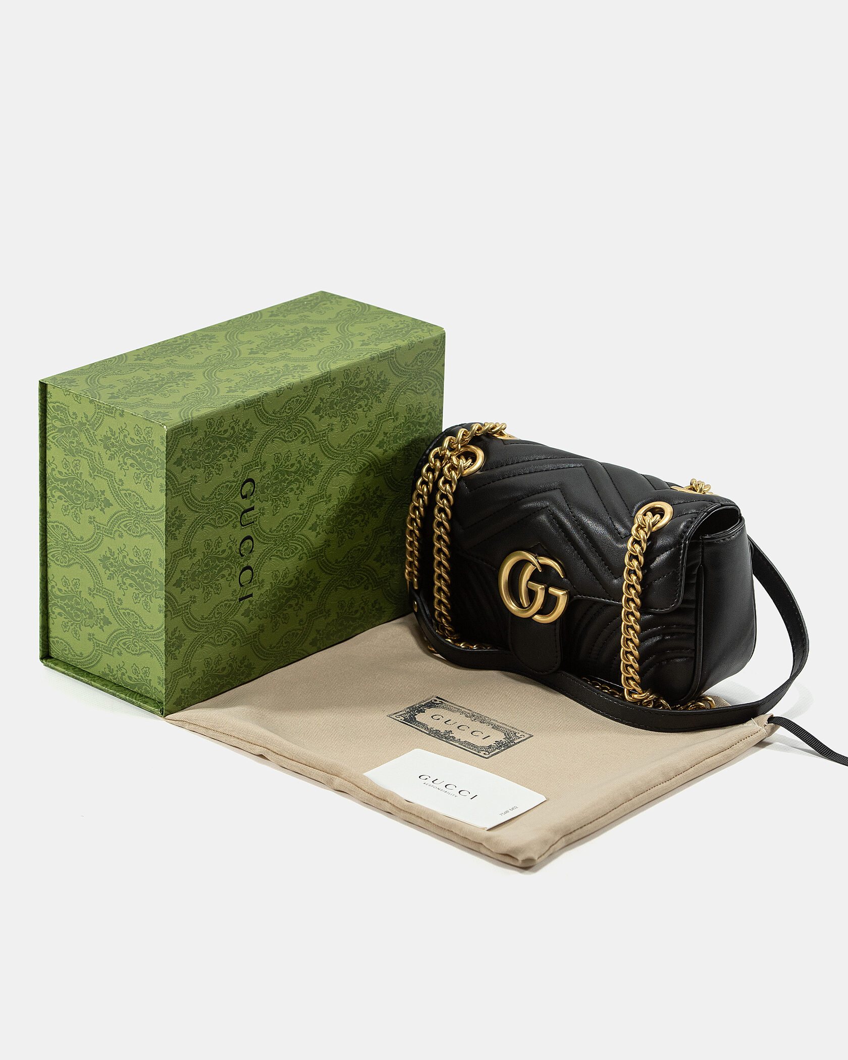 Gucci Marmont Mini Shoulder Bag Black - 2
