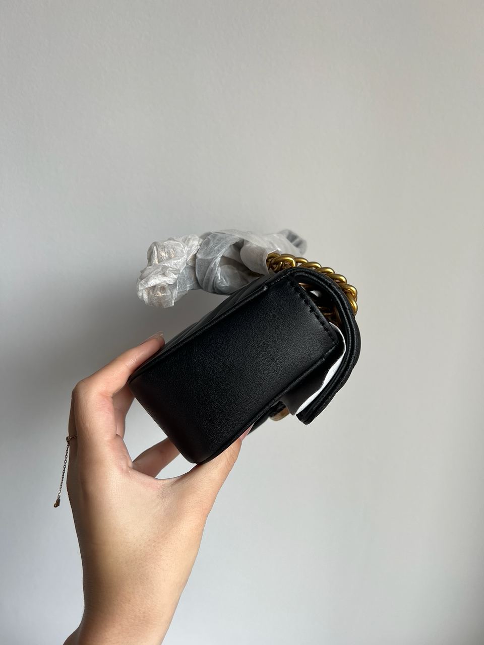 Gucci Marmont Mini Shoulder Bag, Gold Hardware - 15