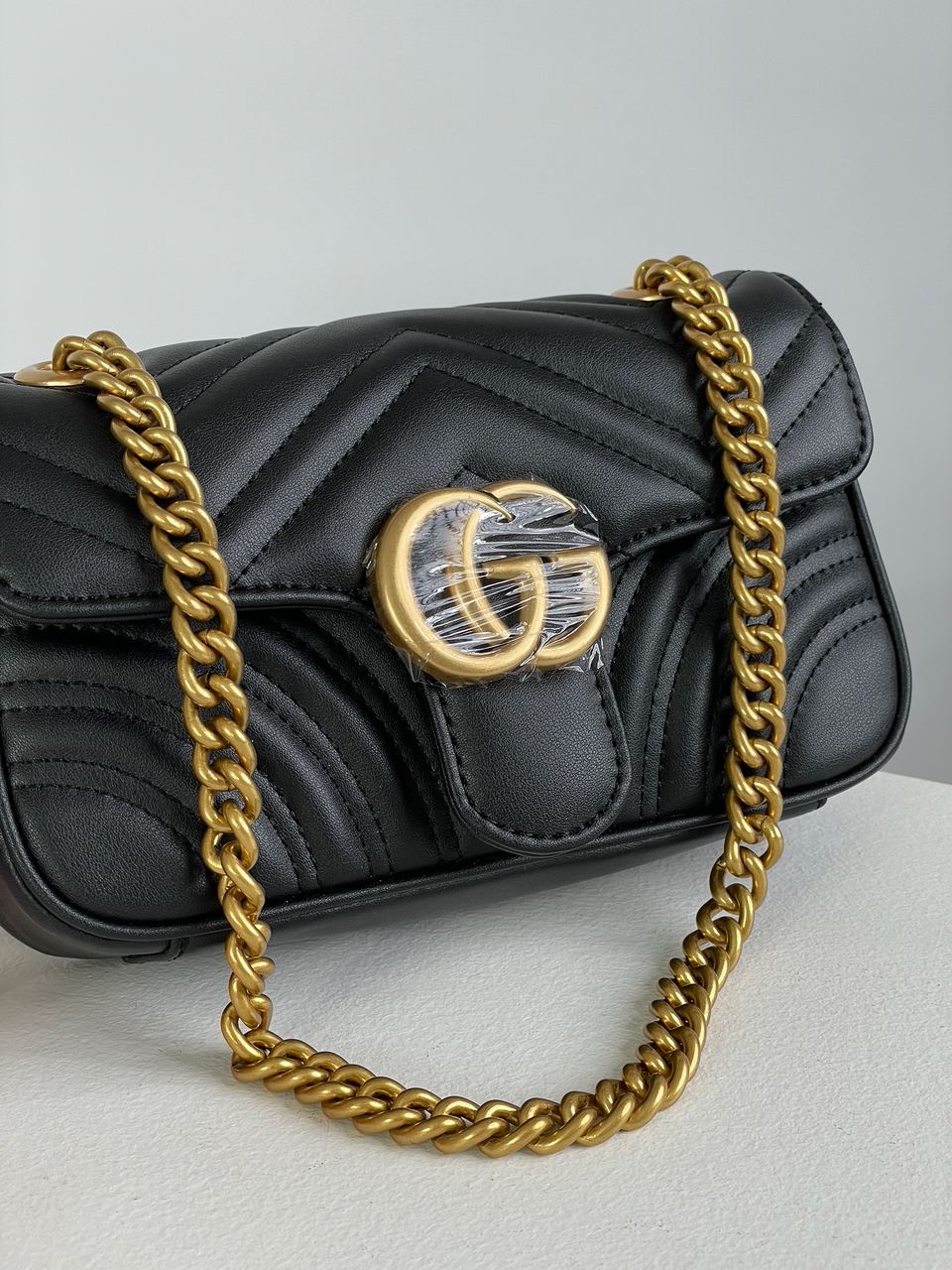 Gucci Marmont Mini Shoulder Bag, Gold Hardware - 4