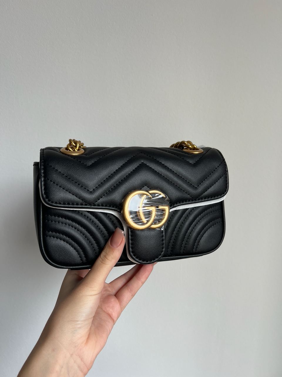 Gucci Marmont Mini Shoulder Bag, Gold Hardware - 9