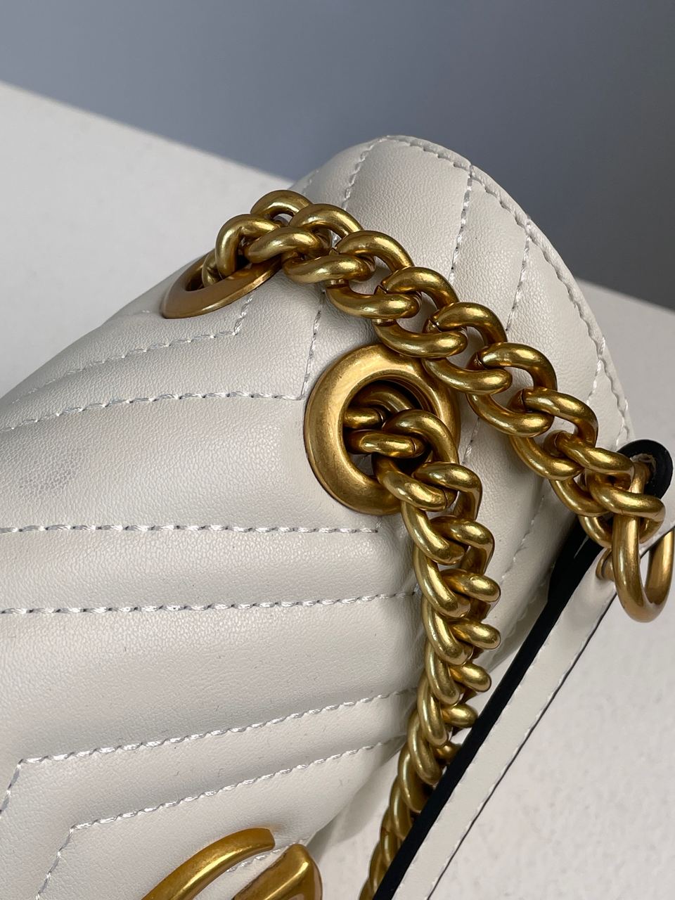 Gucci Marmont Mini Shoulder Bag, Gold Hardware - 16