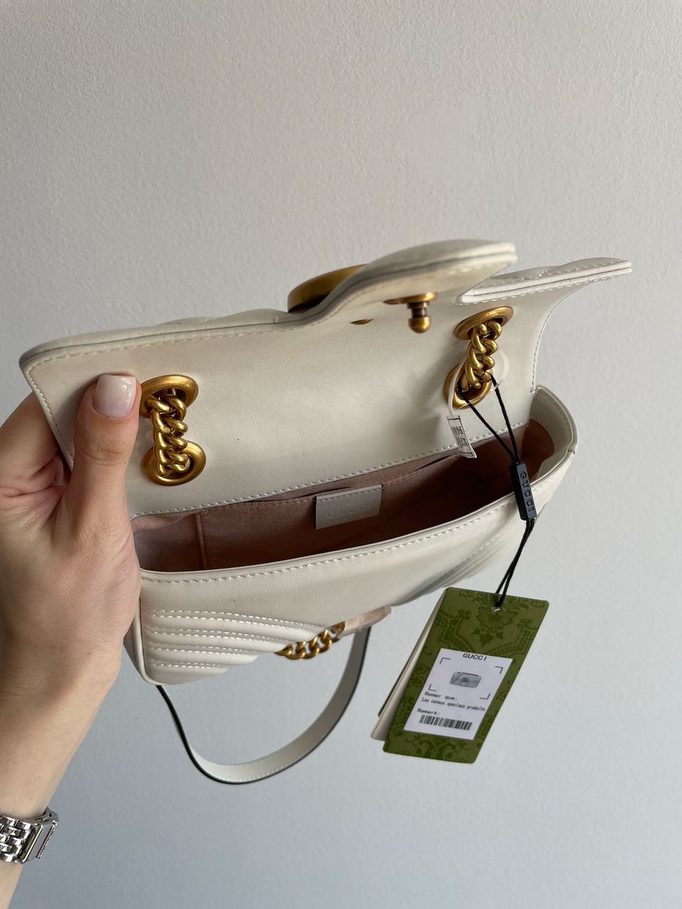 Gucci Marmont Mini Shoulder Bag, Gold Hardware - 20